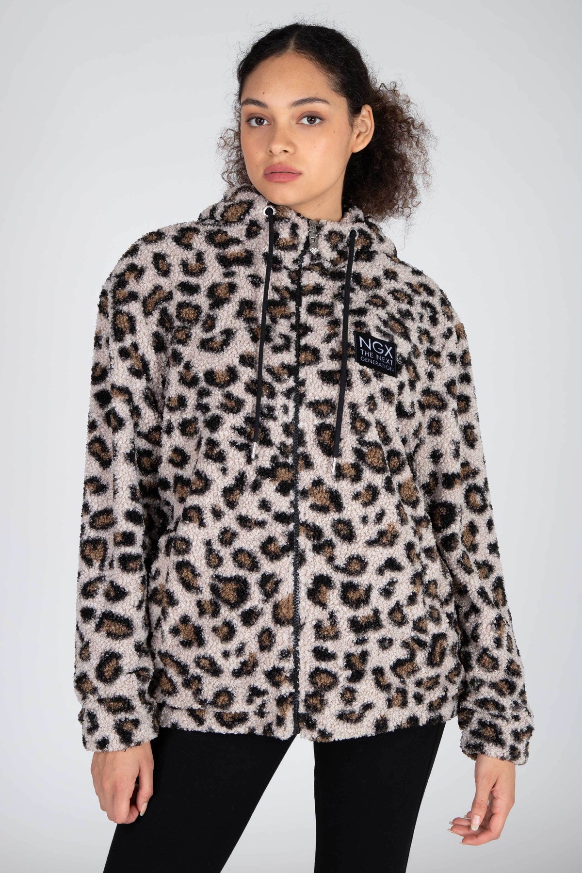 Chaqueta Opulent Negro/Beige NGX