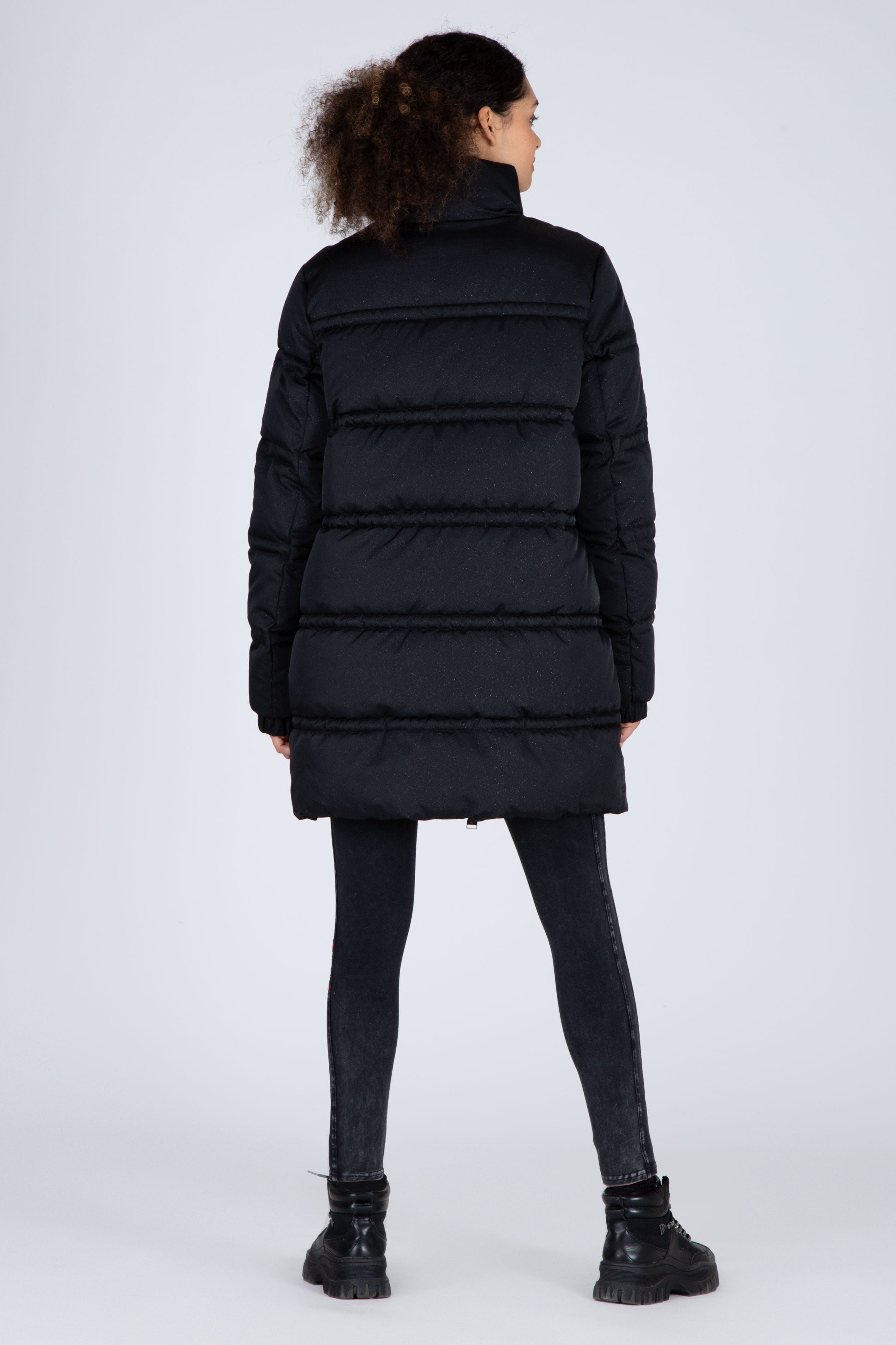 Parka Long Drama Negro NGX