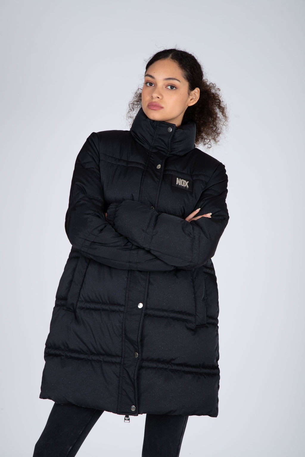 Parka Long Drama Negro NGX