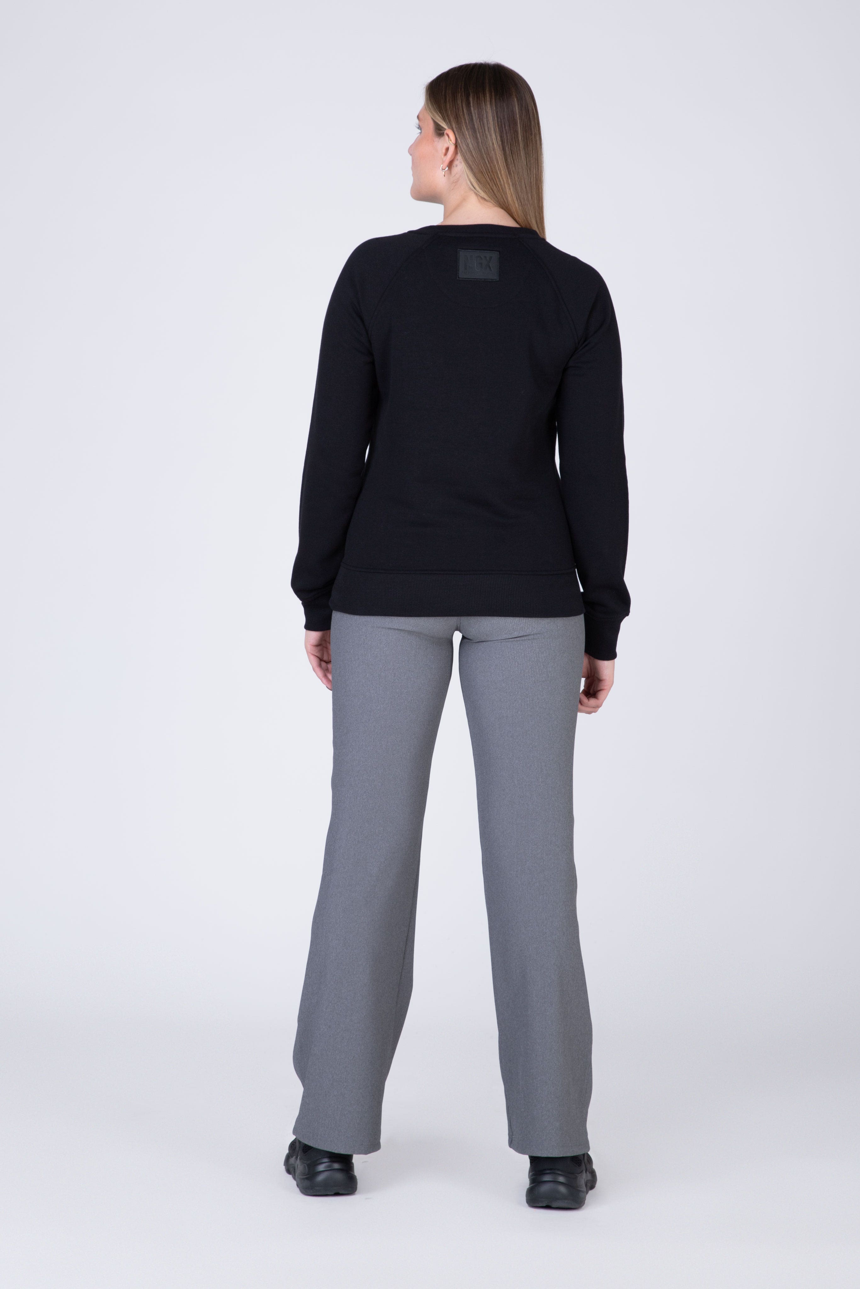 Poleron Crew Neck Lavish Negro NGX