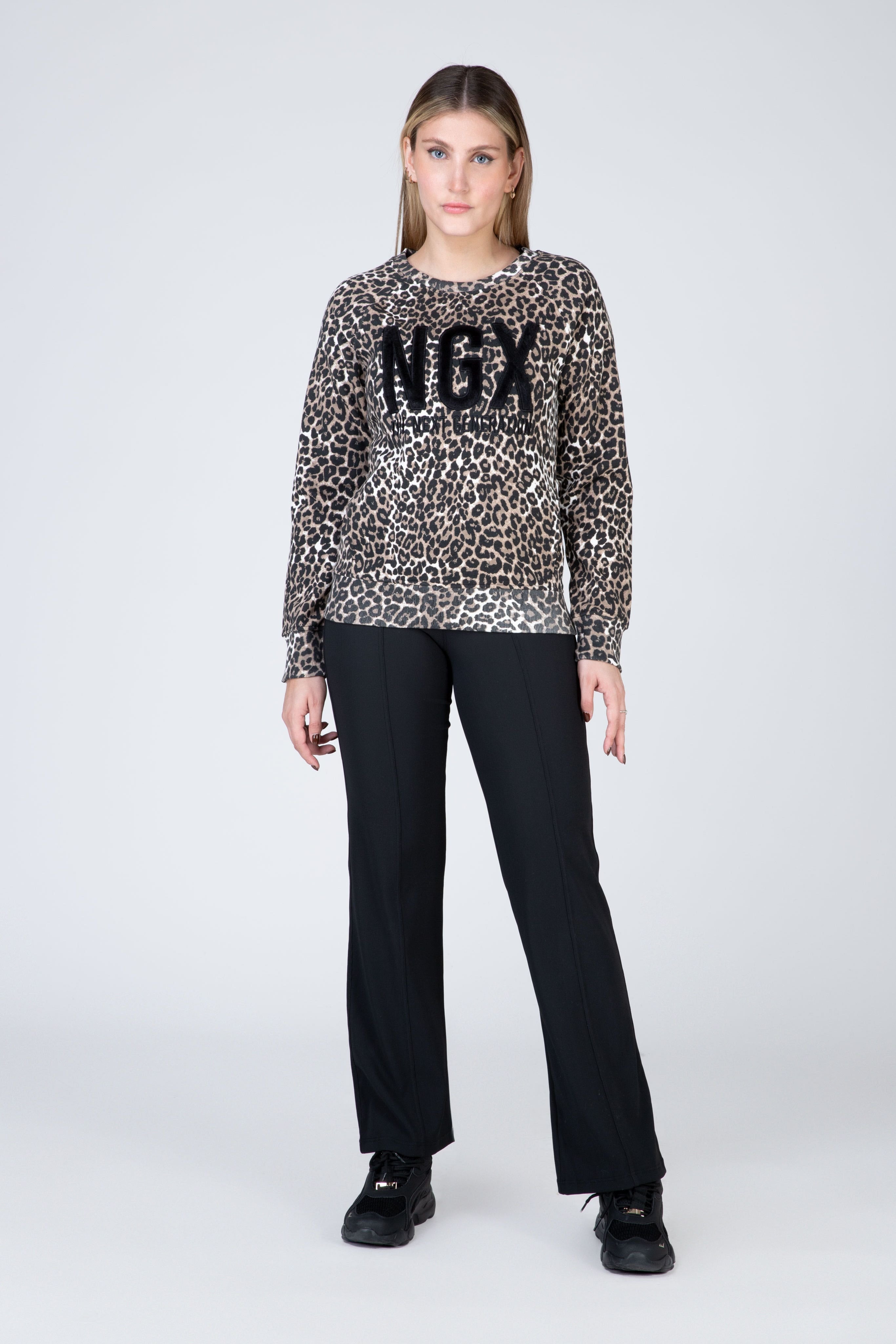 Poleron Crew Neck Lavish Café NGX