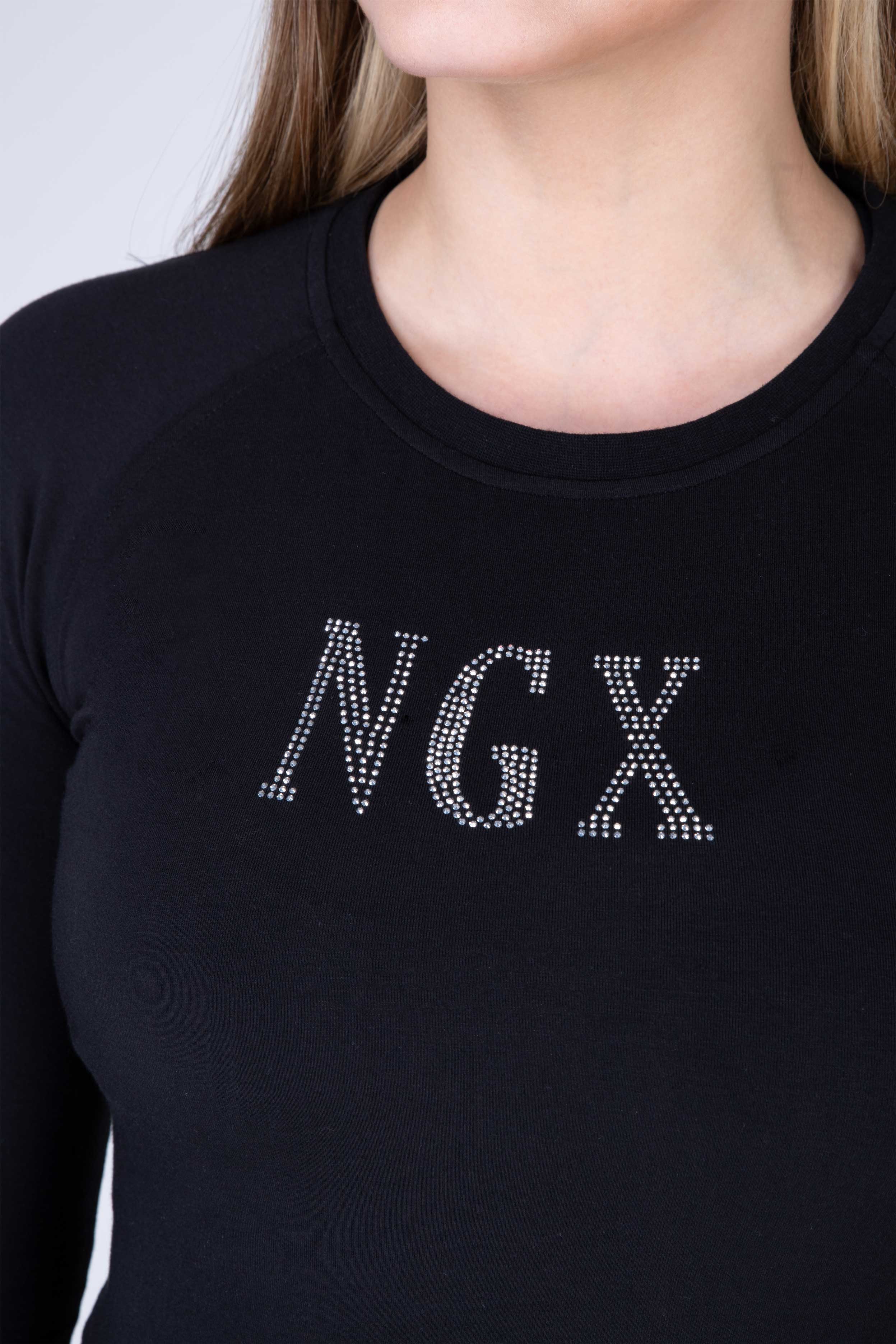 Polera Manga Larga Wow Negro NGX