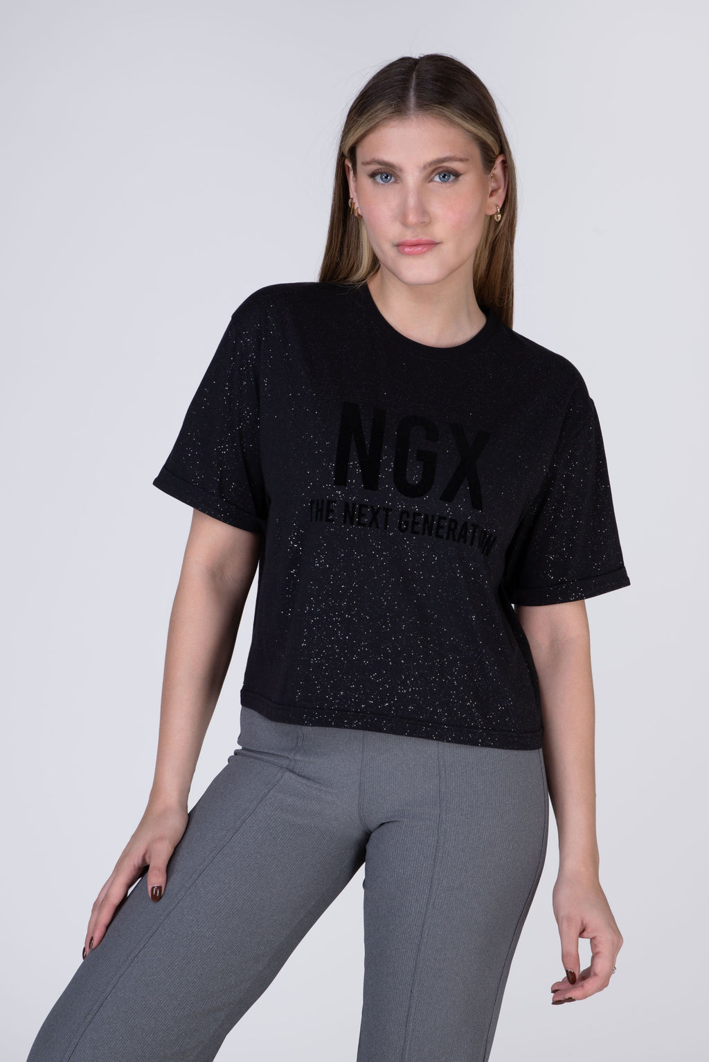 Polera Manga Corta Exclusive Negro NGX