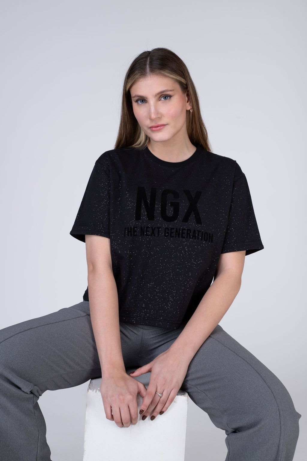 Polera Manga Corta Exclusive Negro NGX