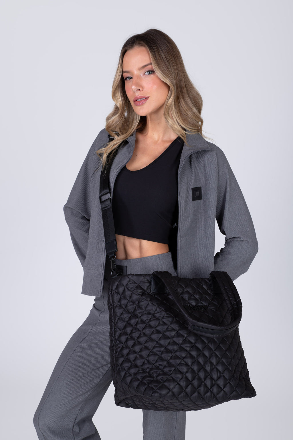 Bolso Tote Quilted Pro2 Negro NGX