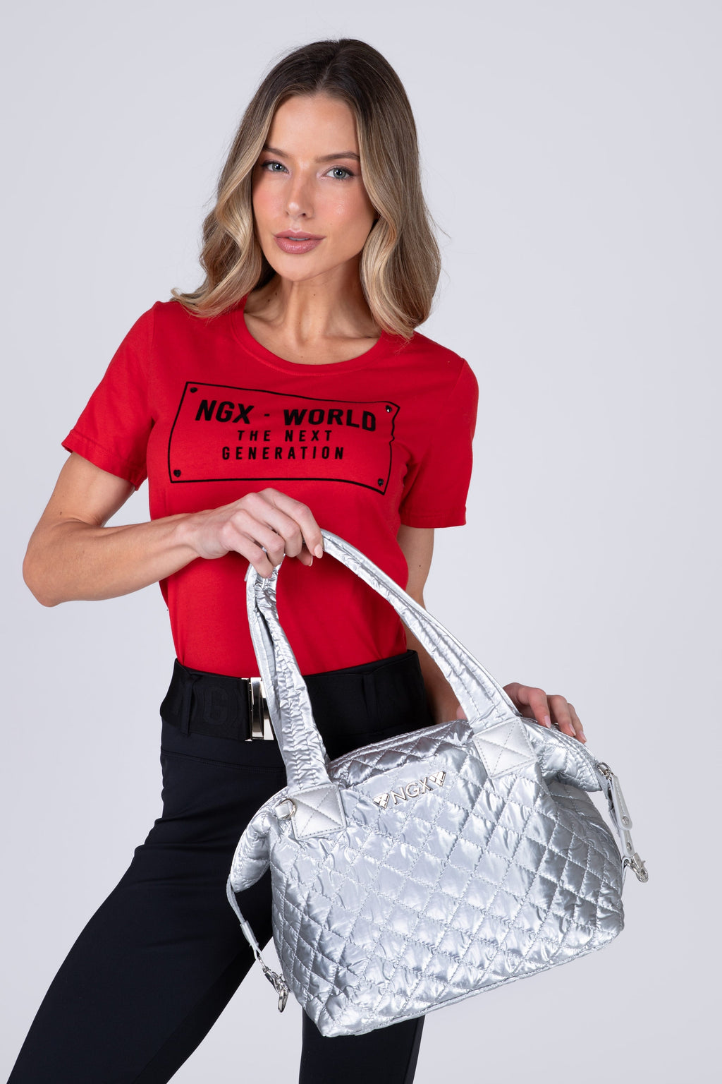 Bolso Quilted Pro2 Gris NGX