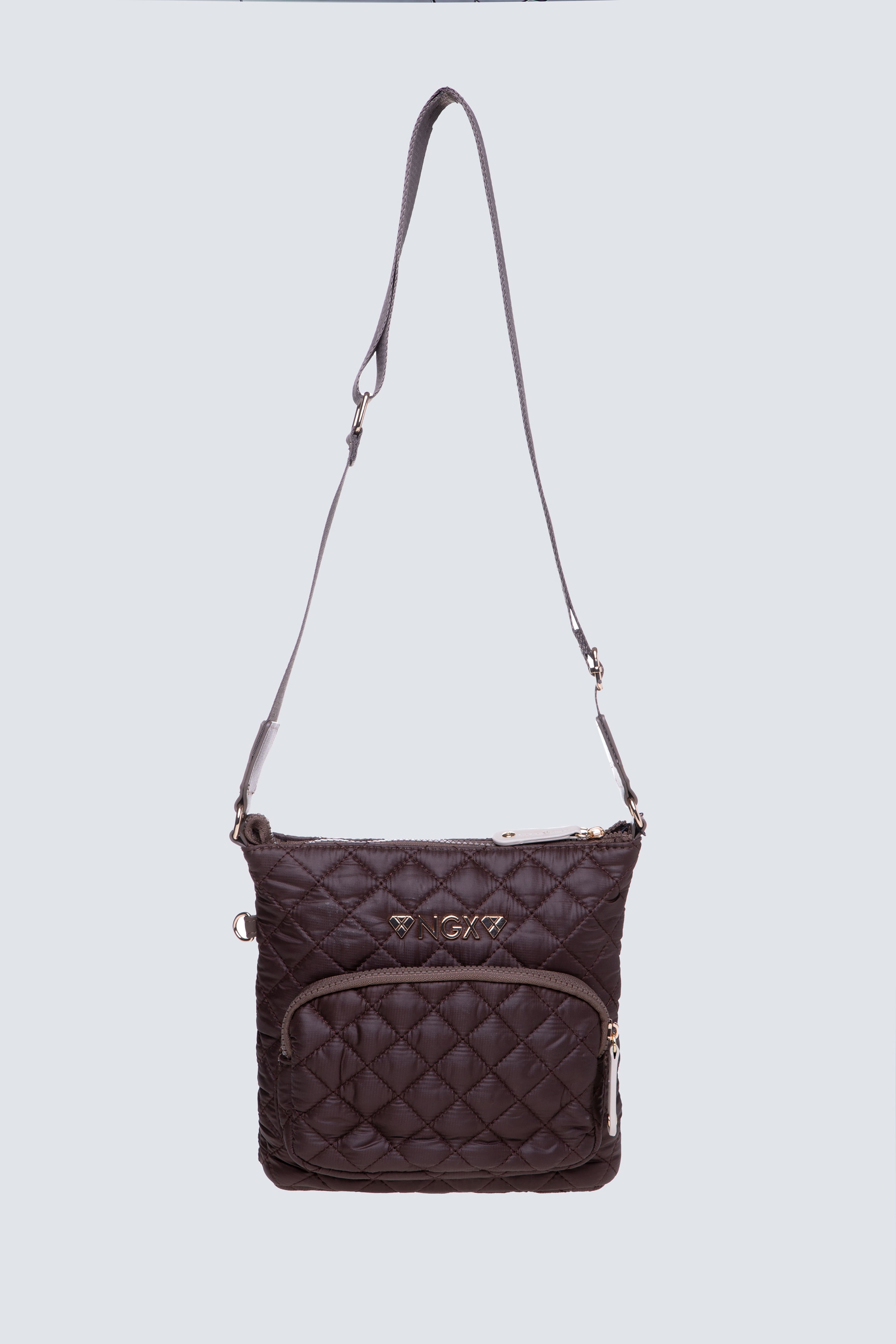 Bolso Crossbody Quiltediconic Chocolate