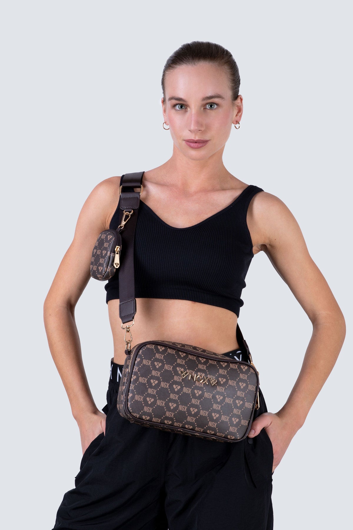 Bolso Party Monogram Café NGX