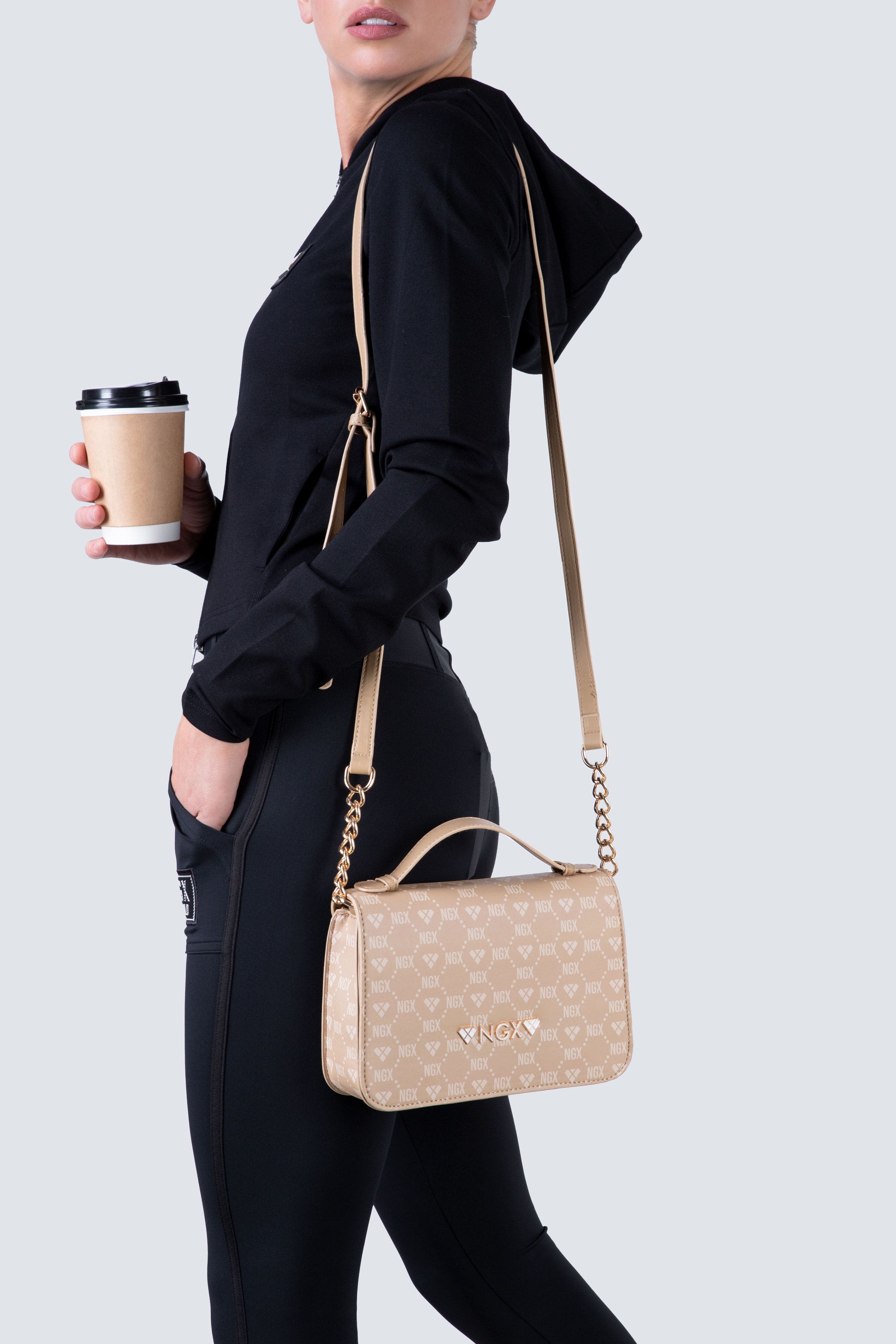 Bolso Fancy Monogram Café NGX