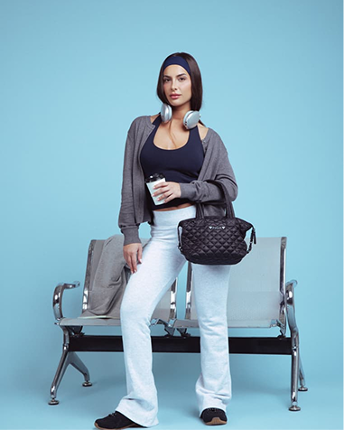 Leopard tote airport